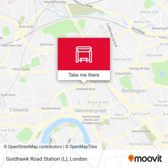 Goldhawk Road Station (L) map
