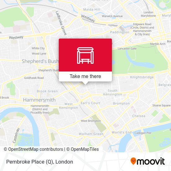 Pembroke Place (Q) map