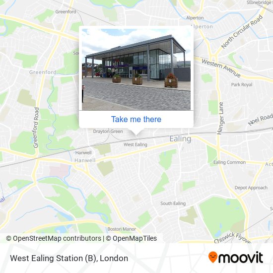 West Ealing Station (B) map