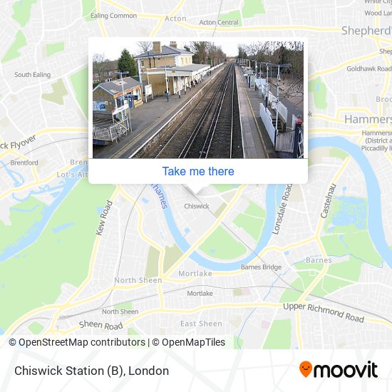 Chiswick Station (B) map