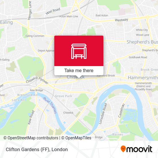 Clifton Gardens (FF) map
