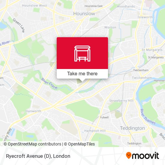 Ryecroft Avenue (D) map