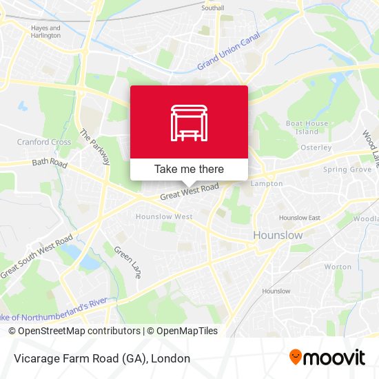 Vicarage Farm Road (GA) map