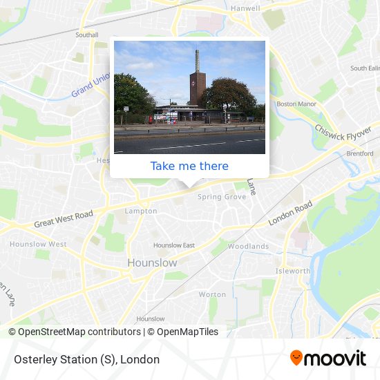 Osterley Station map
