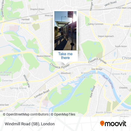 Windmill Road (SB) map