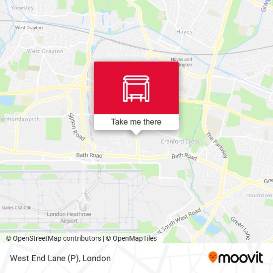 West End Lane (P) map