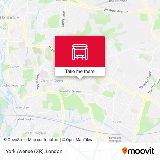 York Avenue (XR) map