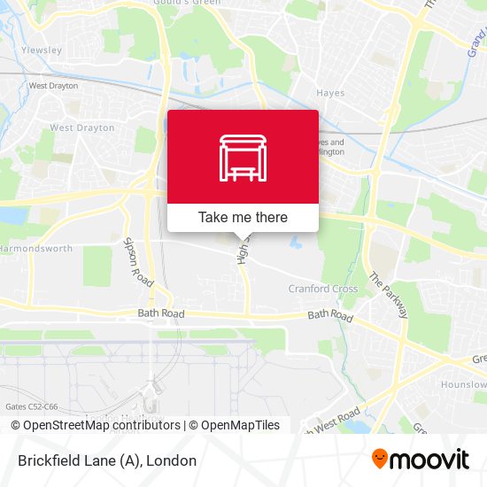 Brickfield Lane (A) map