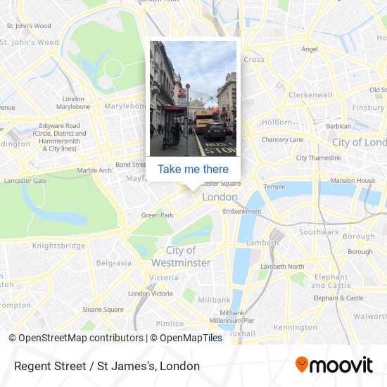 Regent Street / St James's map