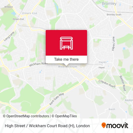 High Street / Wickham Court Road map
