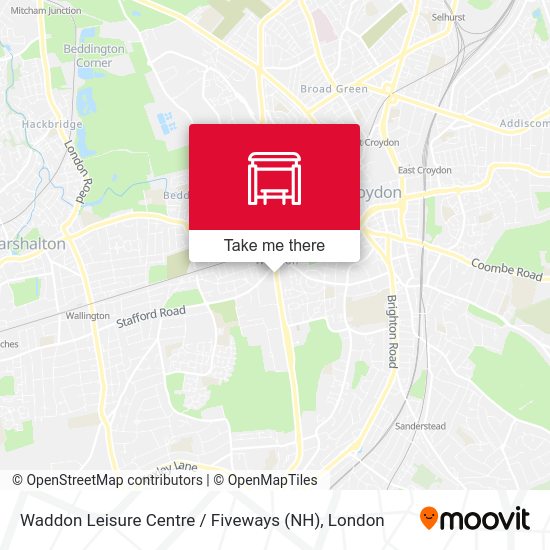 Waddon Leisure Centre / Fiveways (NH) map