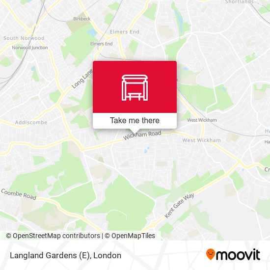 Langland Gardens (E) map