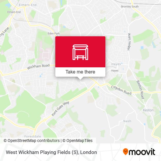 West Wickham Playing Fields (S) map