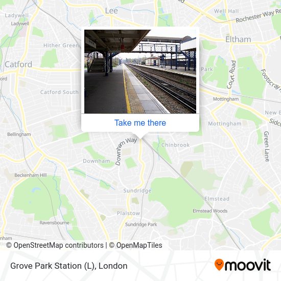 Grove Park Station (L) map