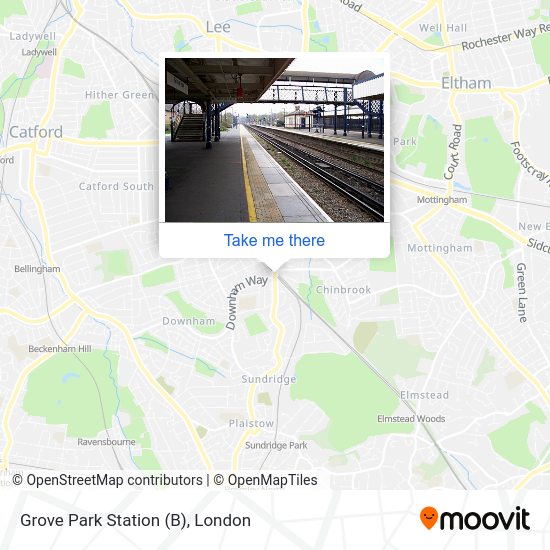 Grove Park Station (B) map