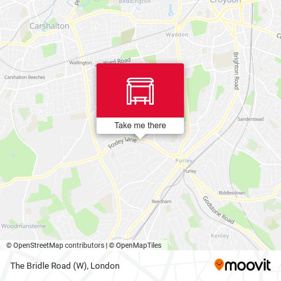 The Bridle Road (W) map