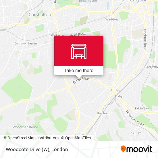 Woodcote Drive map