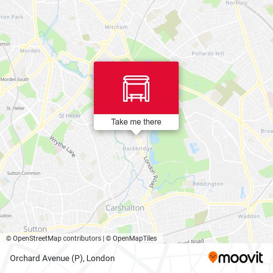 Orchard Avenue (P) map
