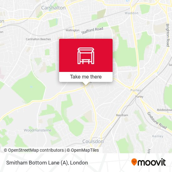 Smitham Bottom Lane (A) map