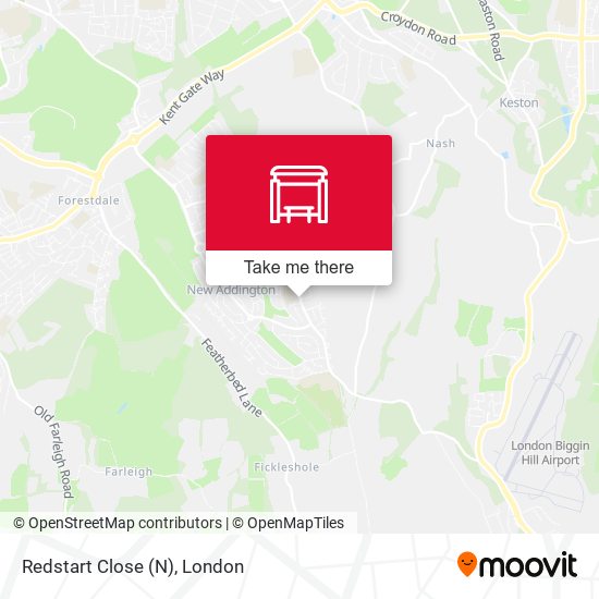 Redstart Close (N) map