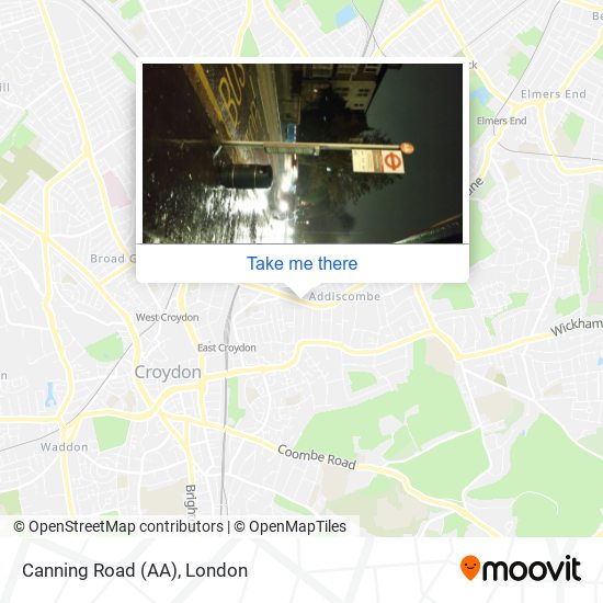 Canning Road (AA) map