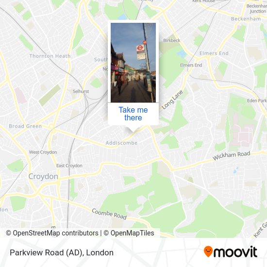 Parkview Road (AD) map
