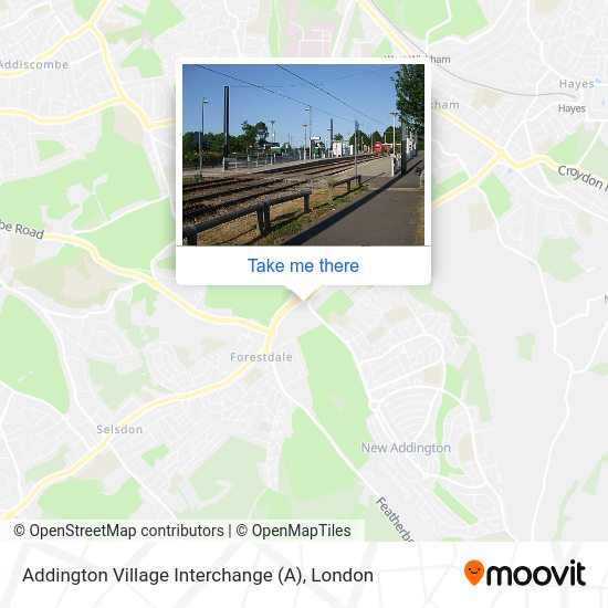 Addington Village Interchange map