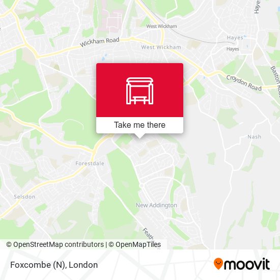 Foxcombe (N) map
