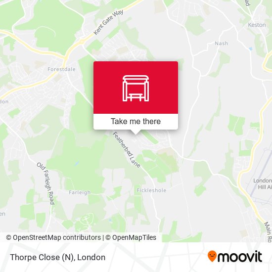 Thorpe Close (N) map
