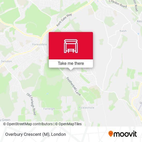 Overbury Crescent (M) map