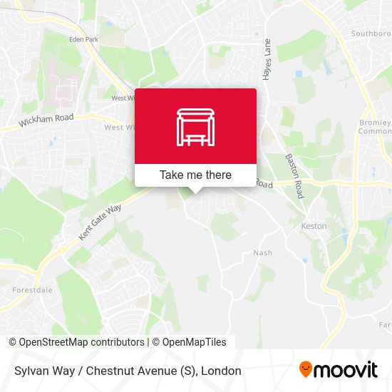 Sylvan Way / Chestnut Avenue map