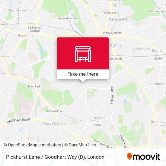 Pickhurst Lane / Goodhart Way (D) map
