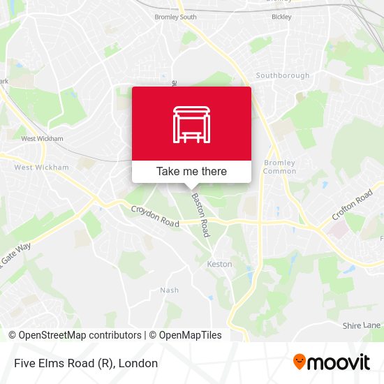 Five Elms Road map
