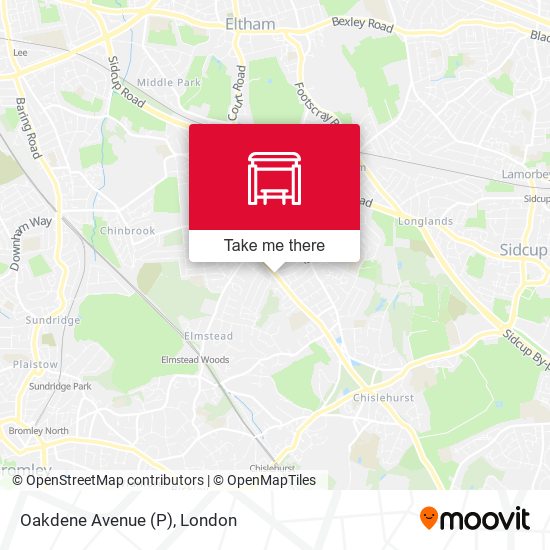Oakdene Avenue (P) map