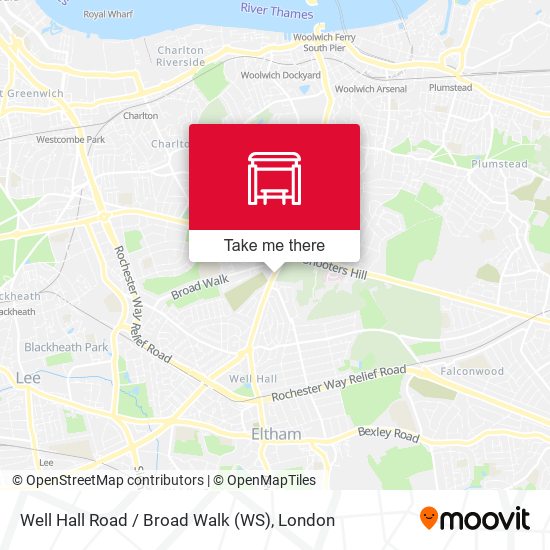 Well Hall Road / Broad Walk (WS) map
