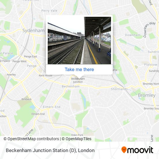 Beckenham Junction Station (D) map