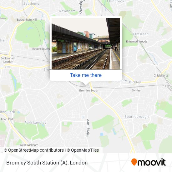 Bromley South Station (A) map