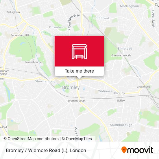 Bromley / Widmore Road (L) map