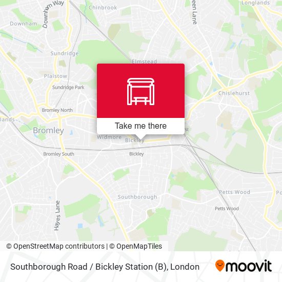 Southborough Road / Bickley Station map