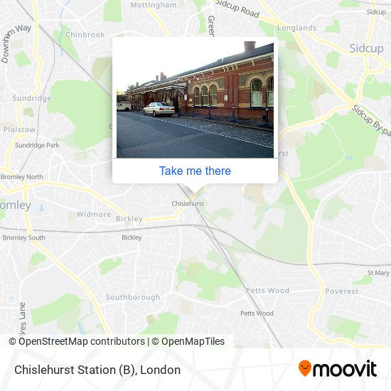 Chislehurst Station (B) map