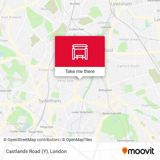 Castlands Road (Y) map