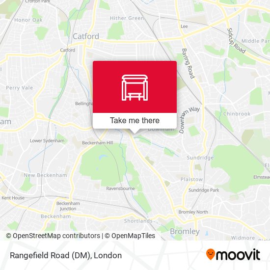 Rangefield Road (DM) map