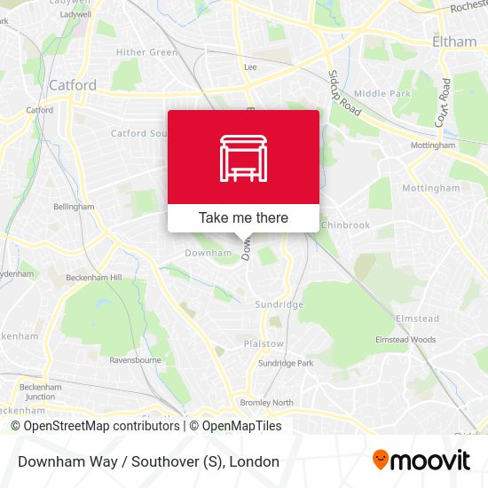 Downham Way / Southover map