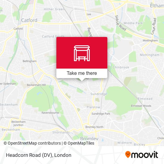 Headcorn Road (DV) map