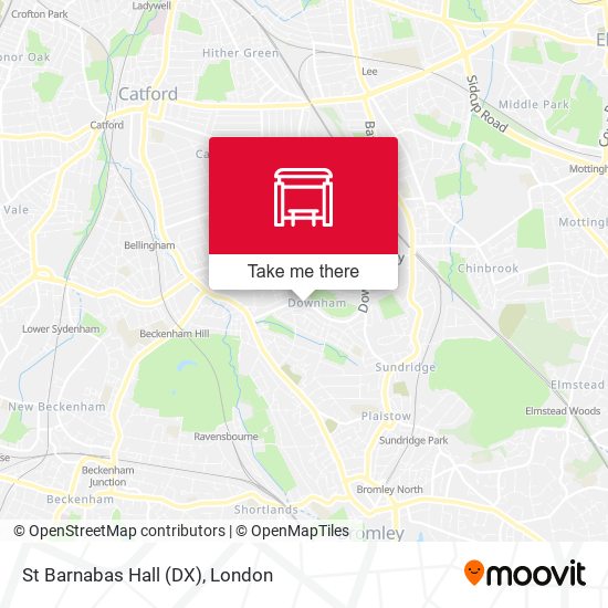 St Barnabas Hall (DX) map
