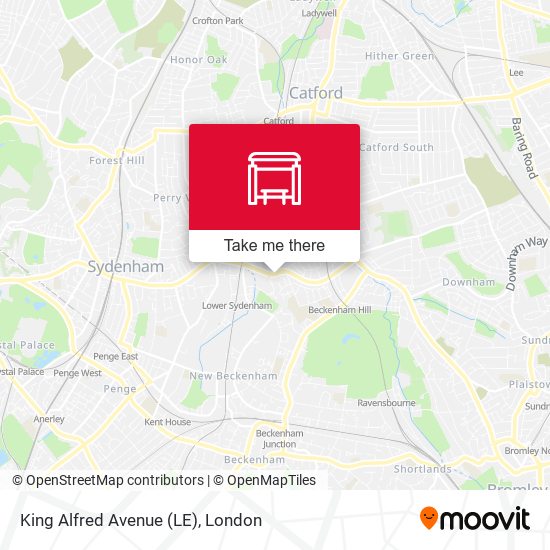 King Alfred Avenue (LE) map