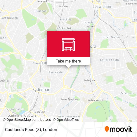 Castlands Road (Z) map