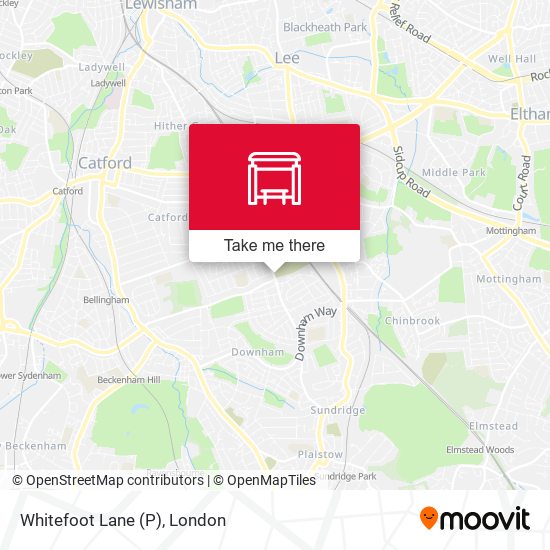Whitefoot Lane (P) map