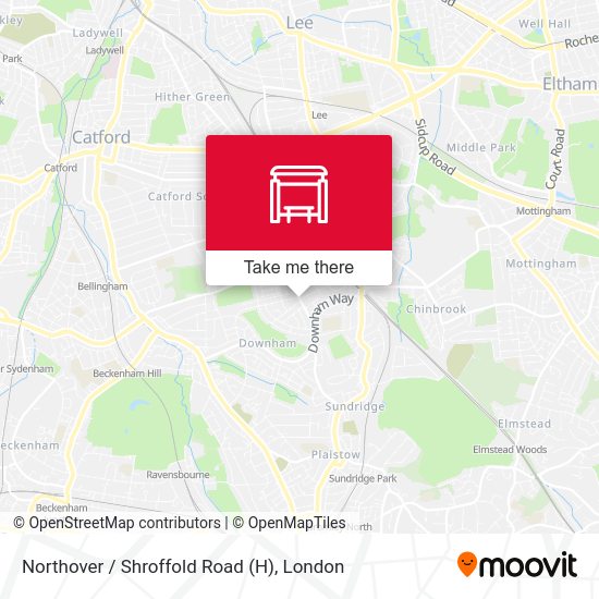 Northover / Shroffold Road (H) map