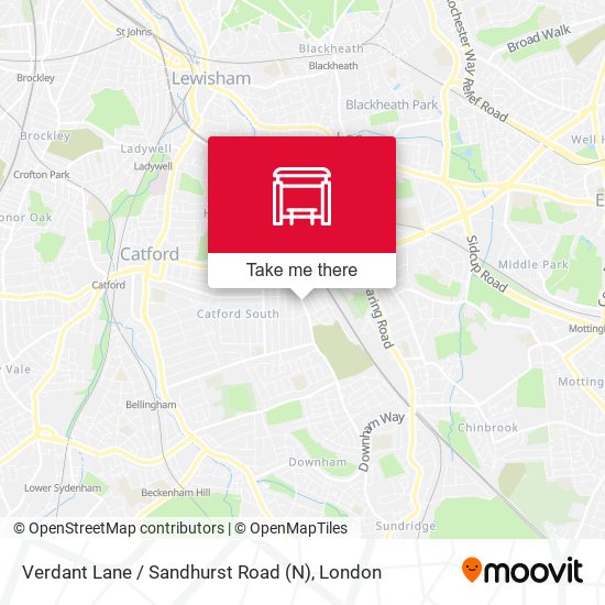 Verdant Lane / Sandhurst Road (N) map